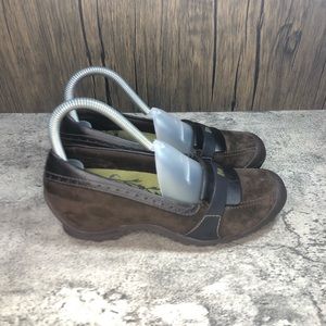 Merrell Plaza Moc Suede Wedges “Dark Coffee” Women’s Size 7